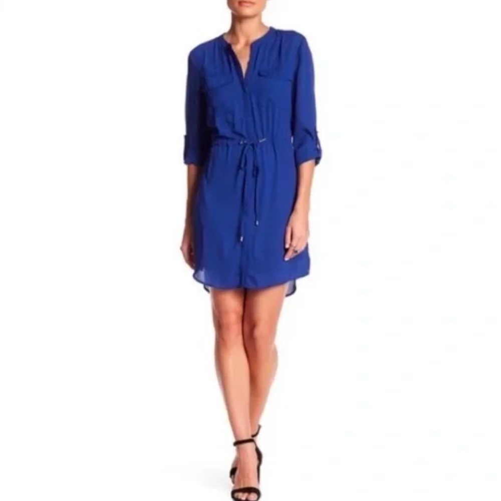 Anthropologie cobalt blue dress size m